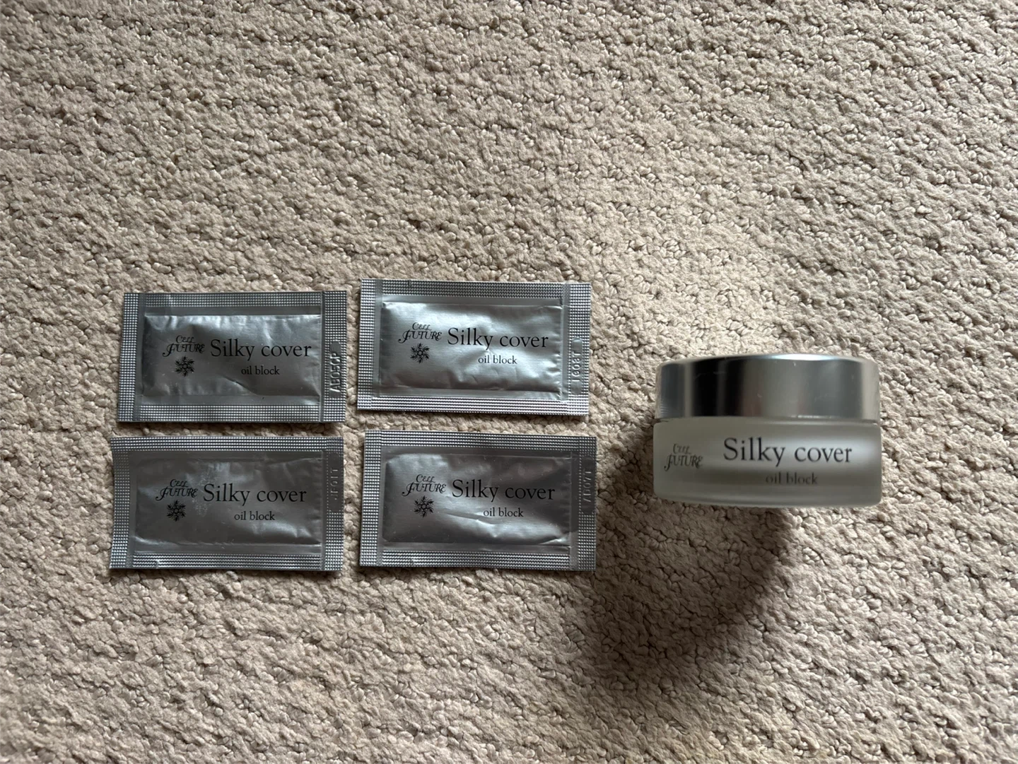 Silky Cover Oil Block Cream & samples