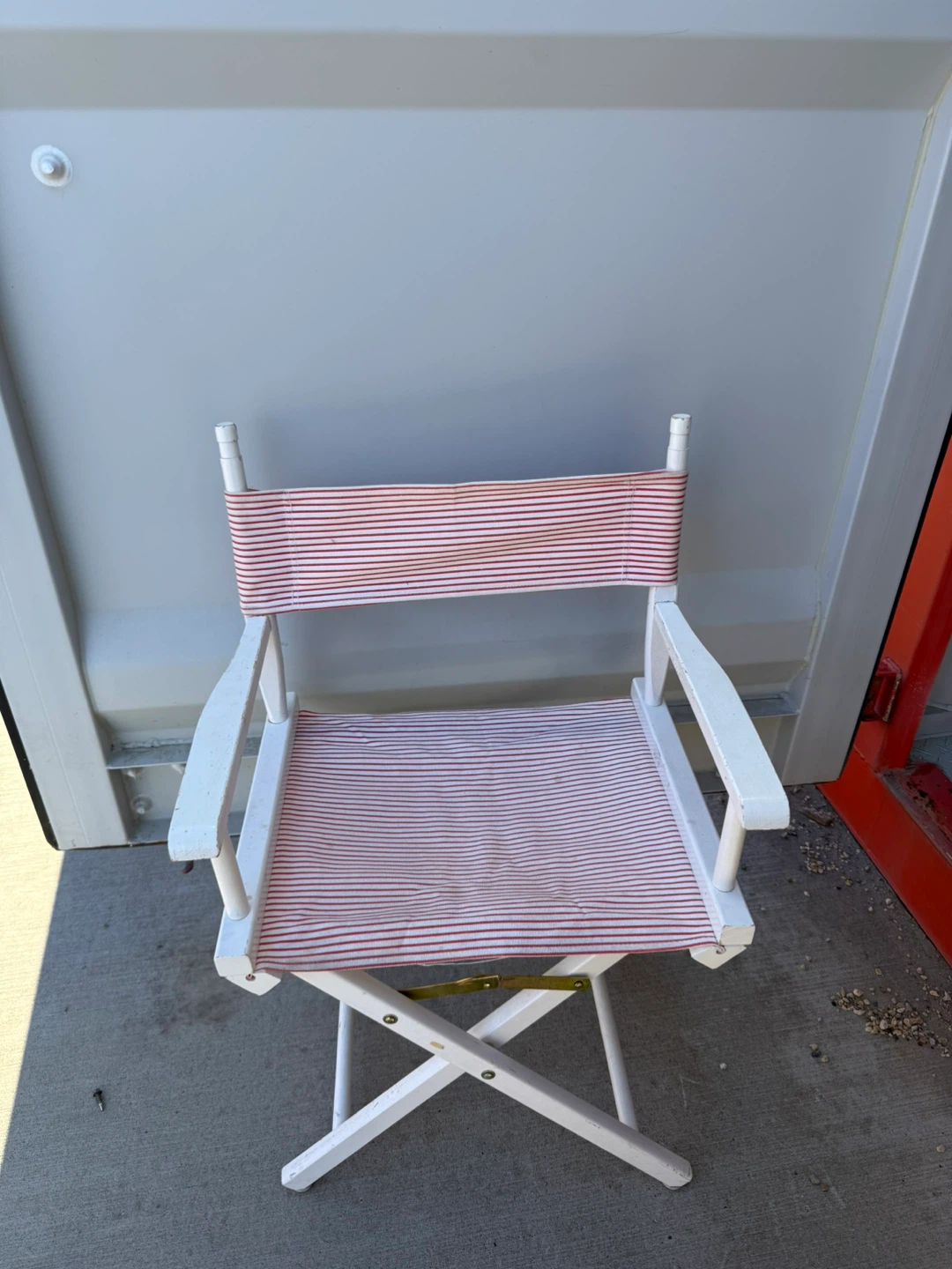 White Folding Director's Chair