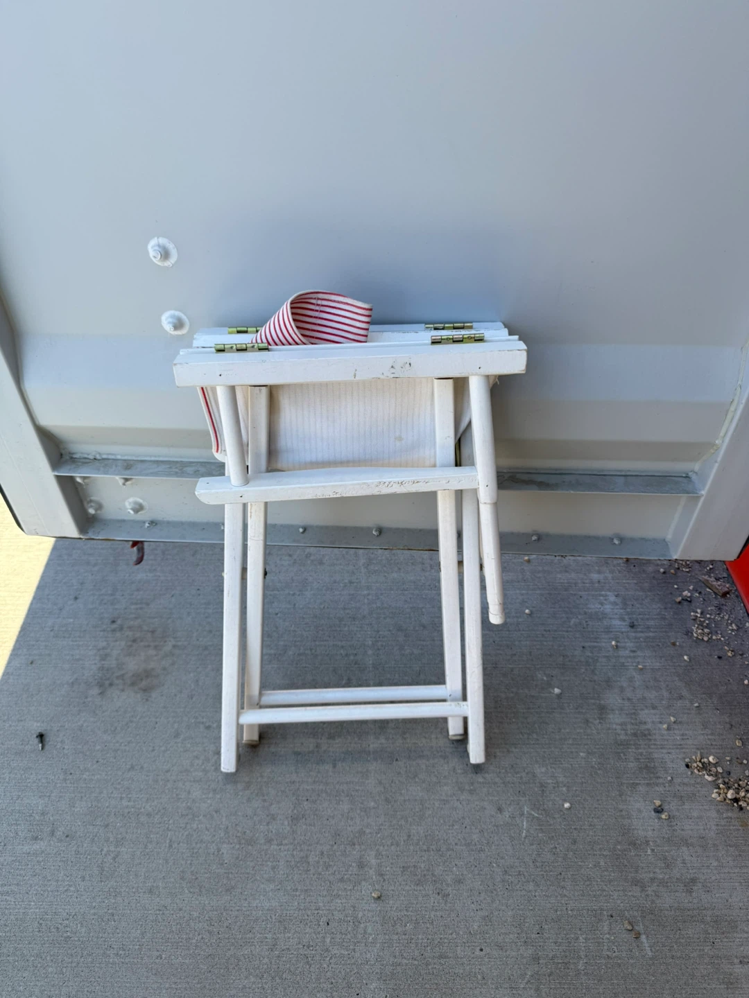 White Folding Director's Chair - photo 3