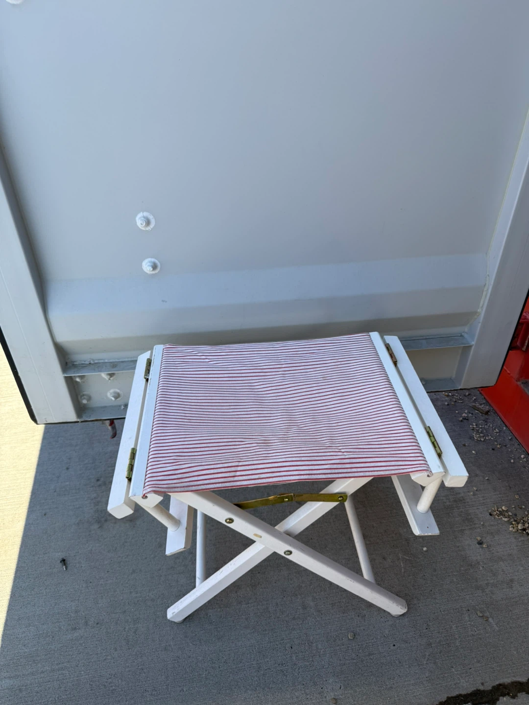 White Folding Director's Chair - photo 2