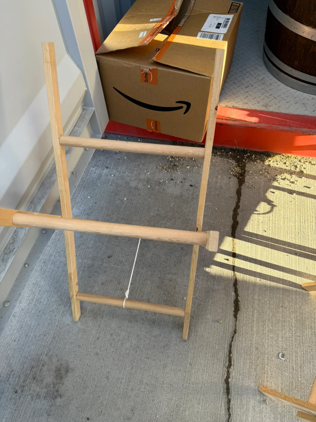 Wooden drying rack