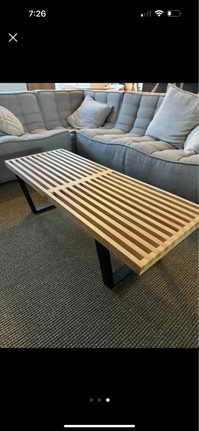 Wooden Slat bench (Nelson bench Repro) - photo 2