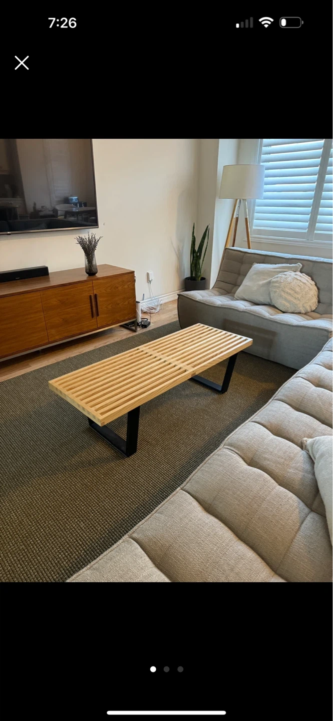 Wooden Slat bench (Nelson bench Repro)
