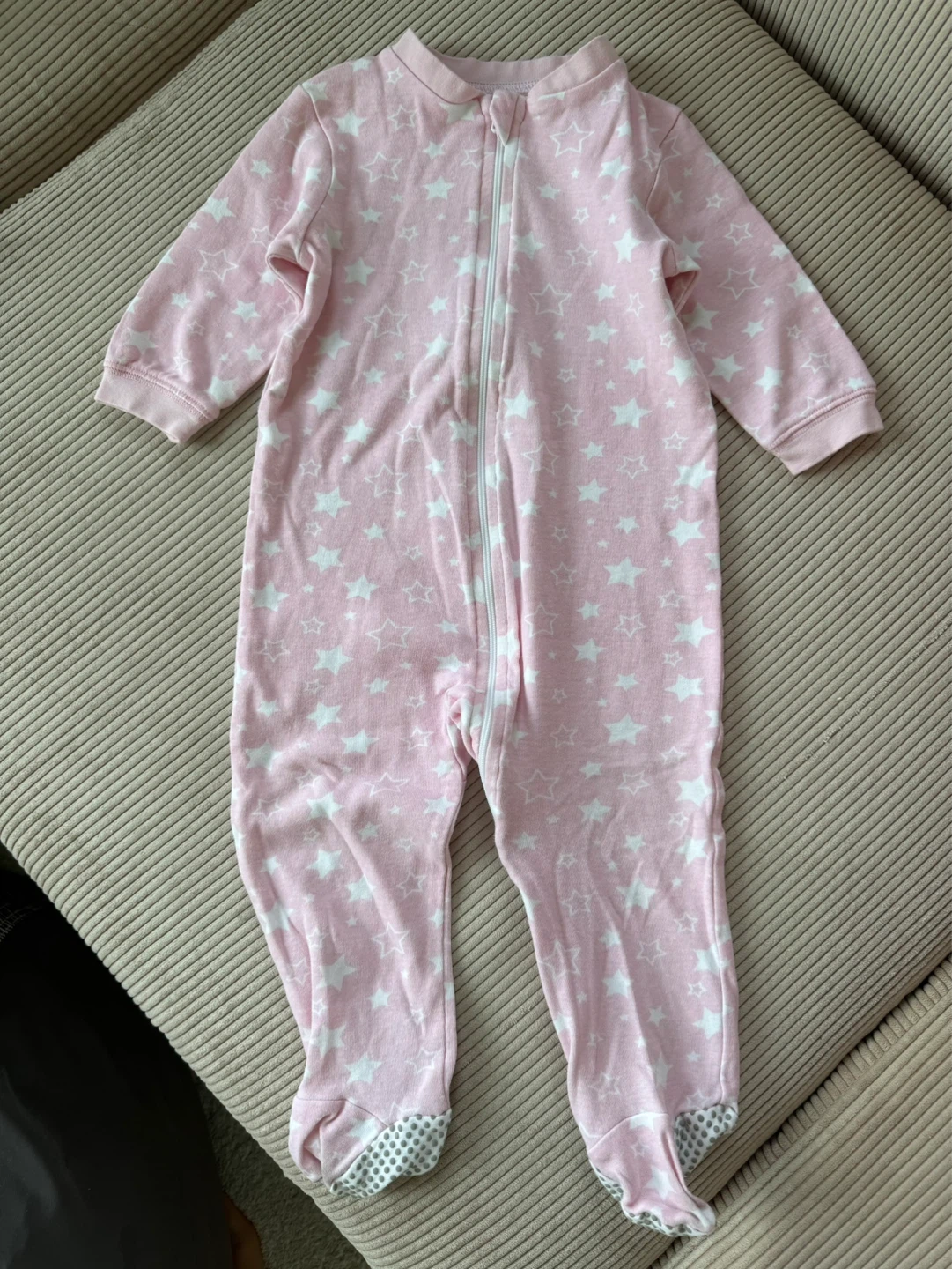 Pink Star Sleeper Onesie