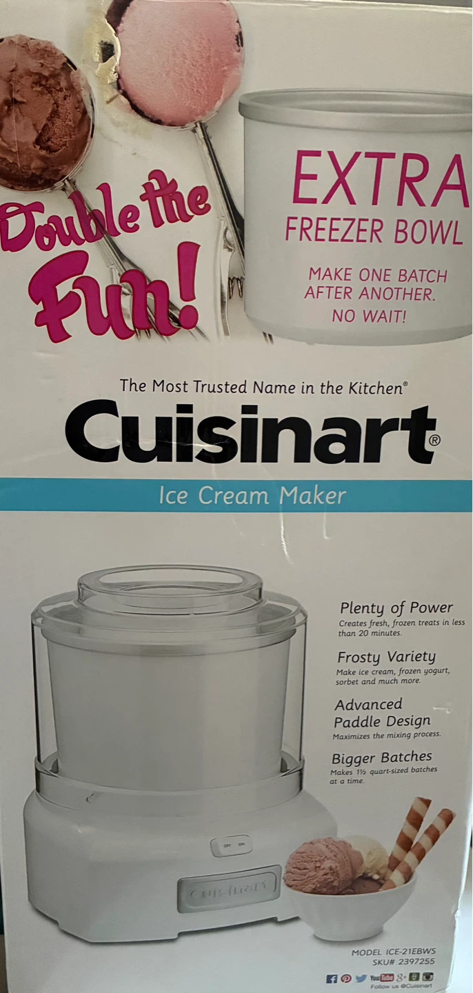 Cusinar ice cream maker