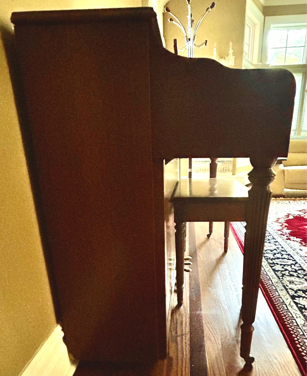 Vintage Console Piano with Bench - photo 4