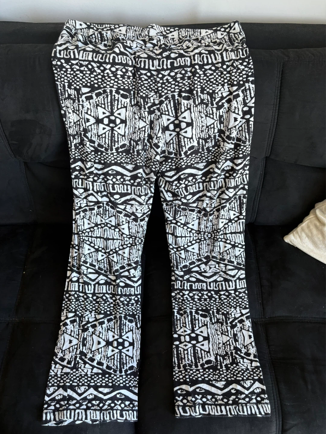 Laura Kent Black & White Patterned Pants Size 12 - photo 2