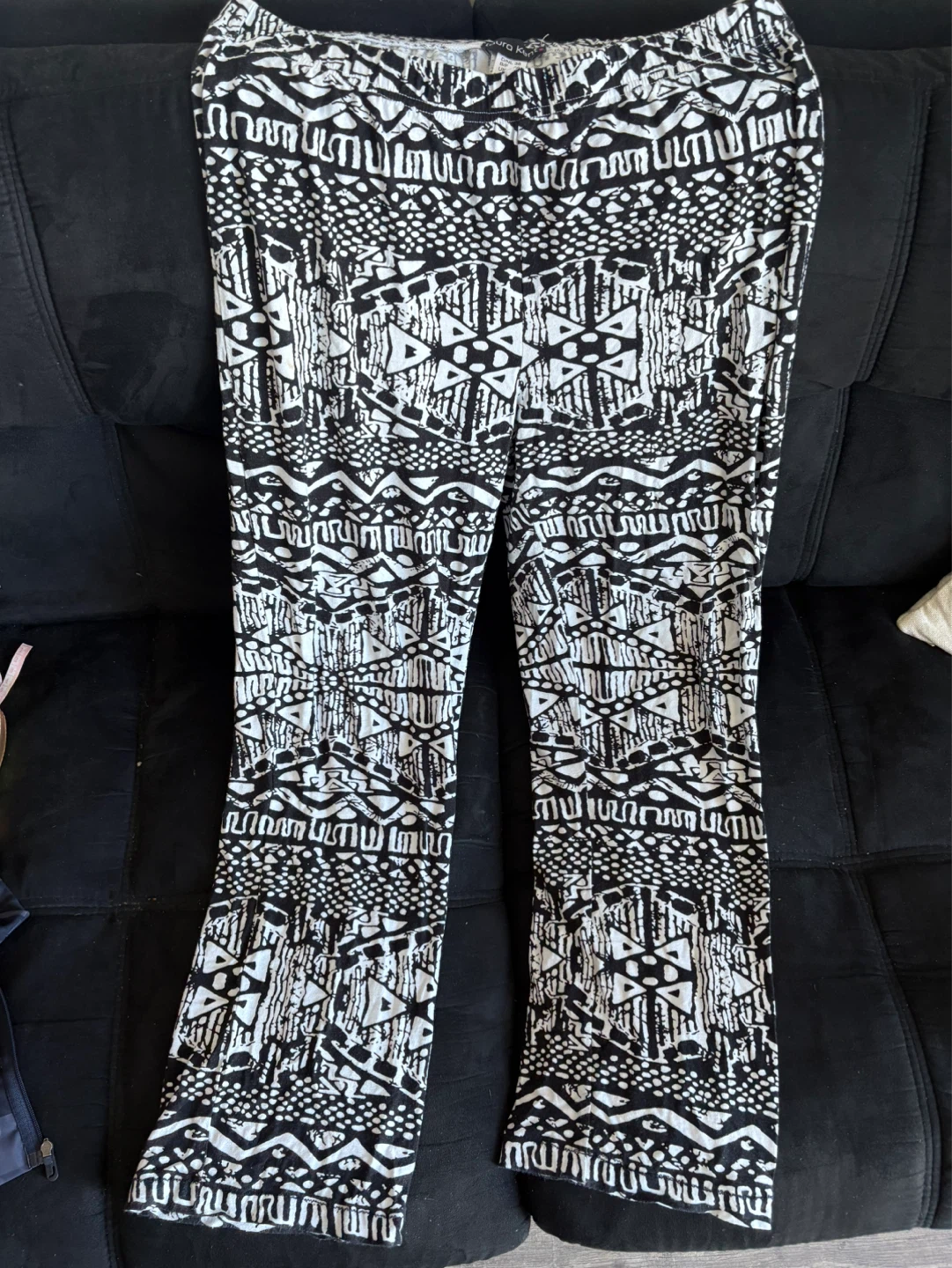Laura Kent Black & White Patterned Pants Size 12 - photo 5