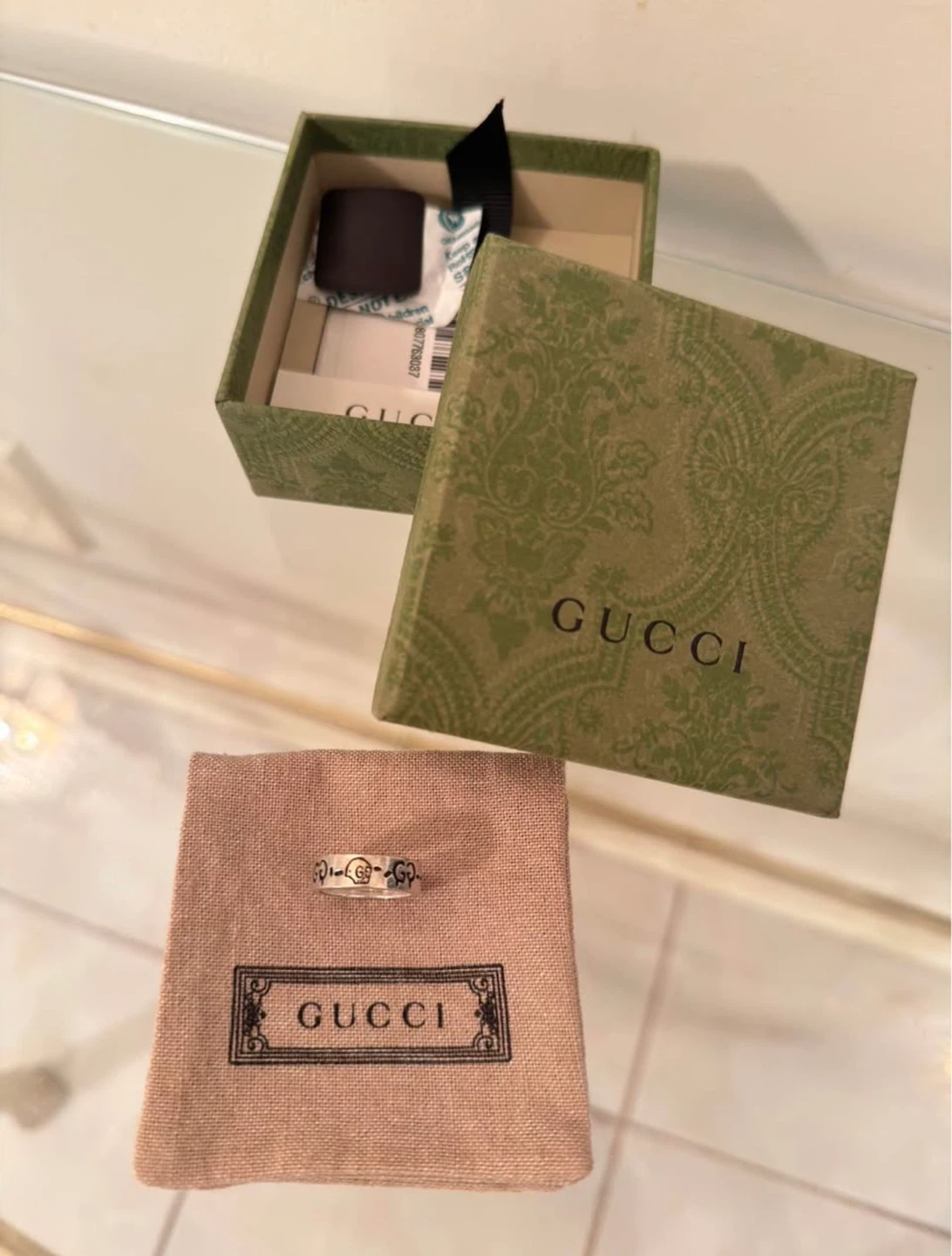 Gucci Ghost Sterling Silver Ring