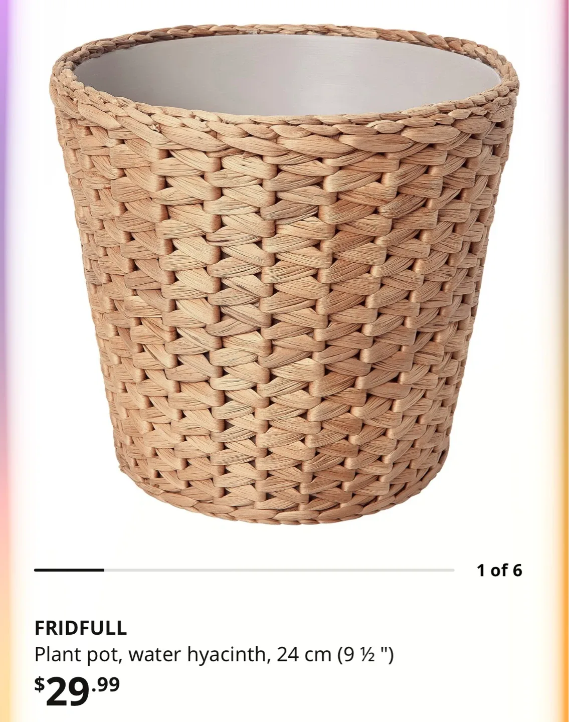 IKEA FEJKA Artificial Palm Plant with Basket Pot - photo 3