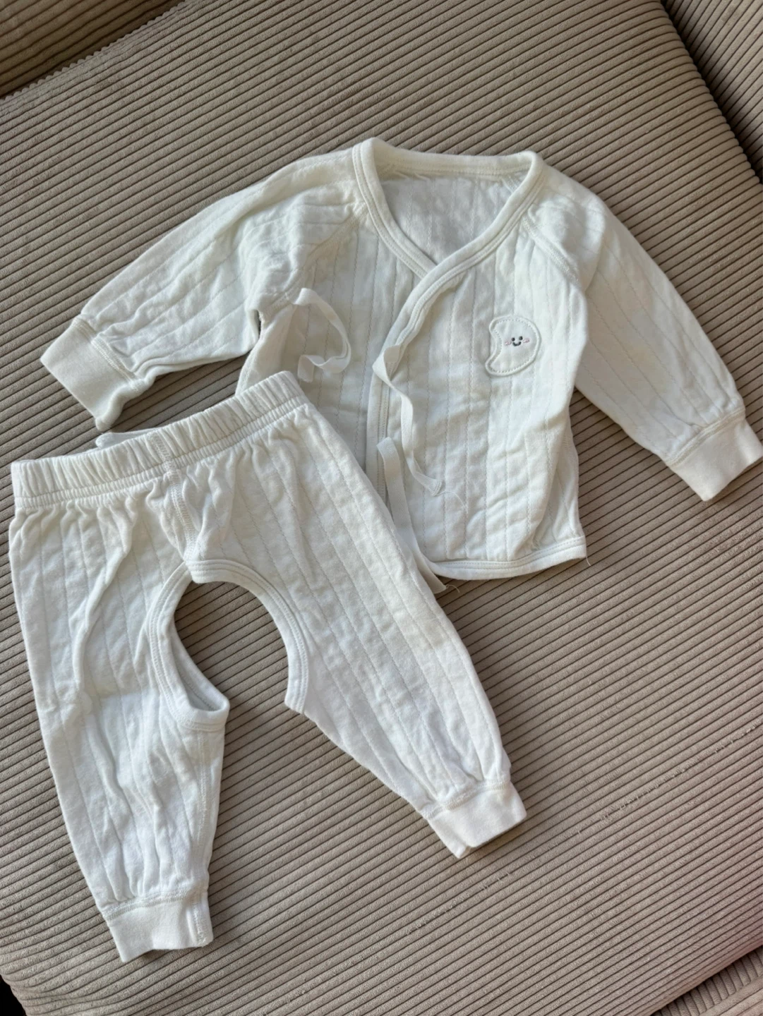 White Baby Sleepsuit Set