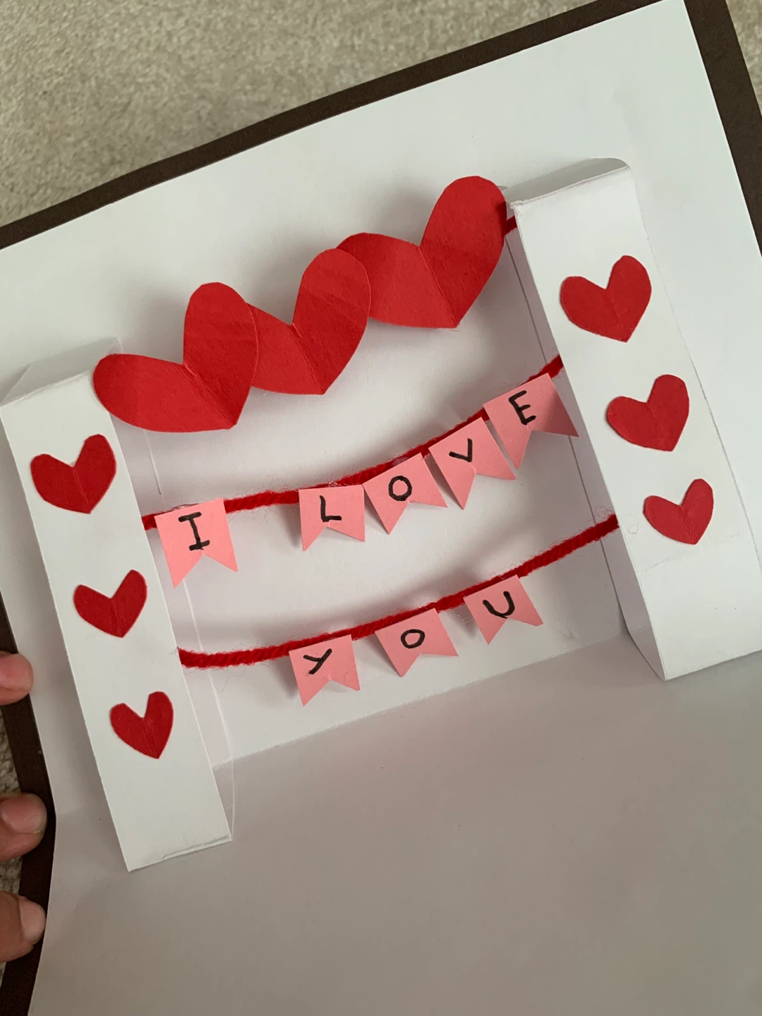 Handmade "I Love You" Pop-Up Card