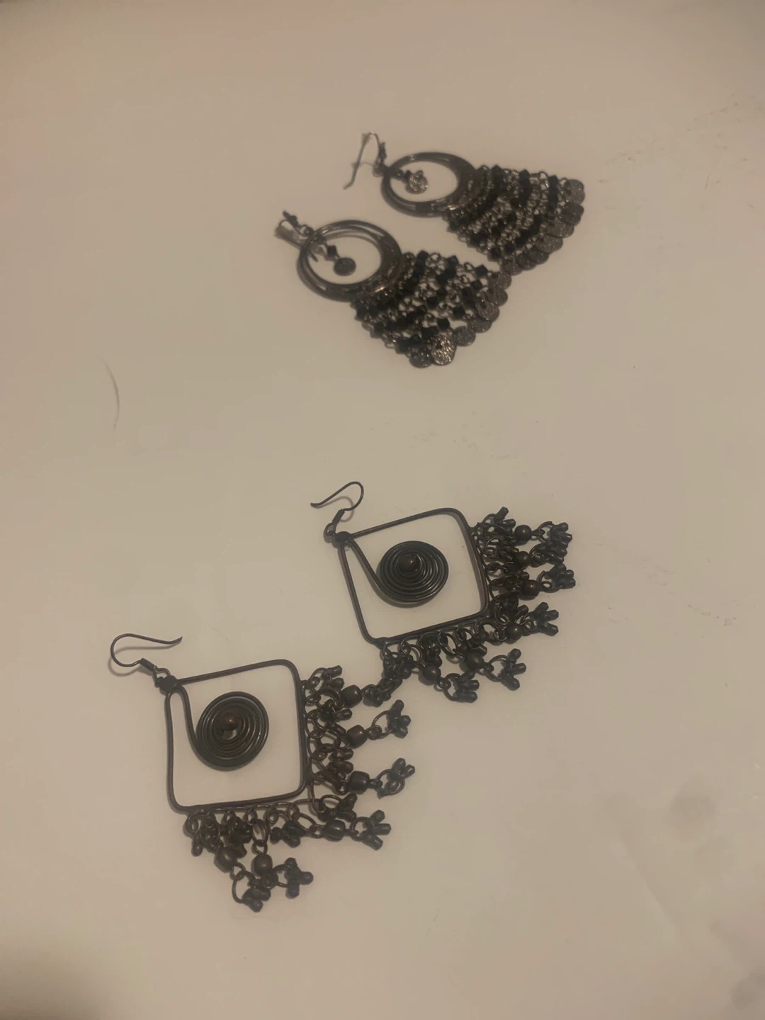 Two Pairs of Dangly Earrings 🧡