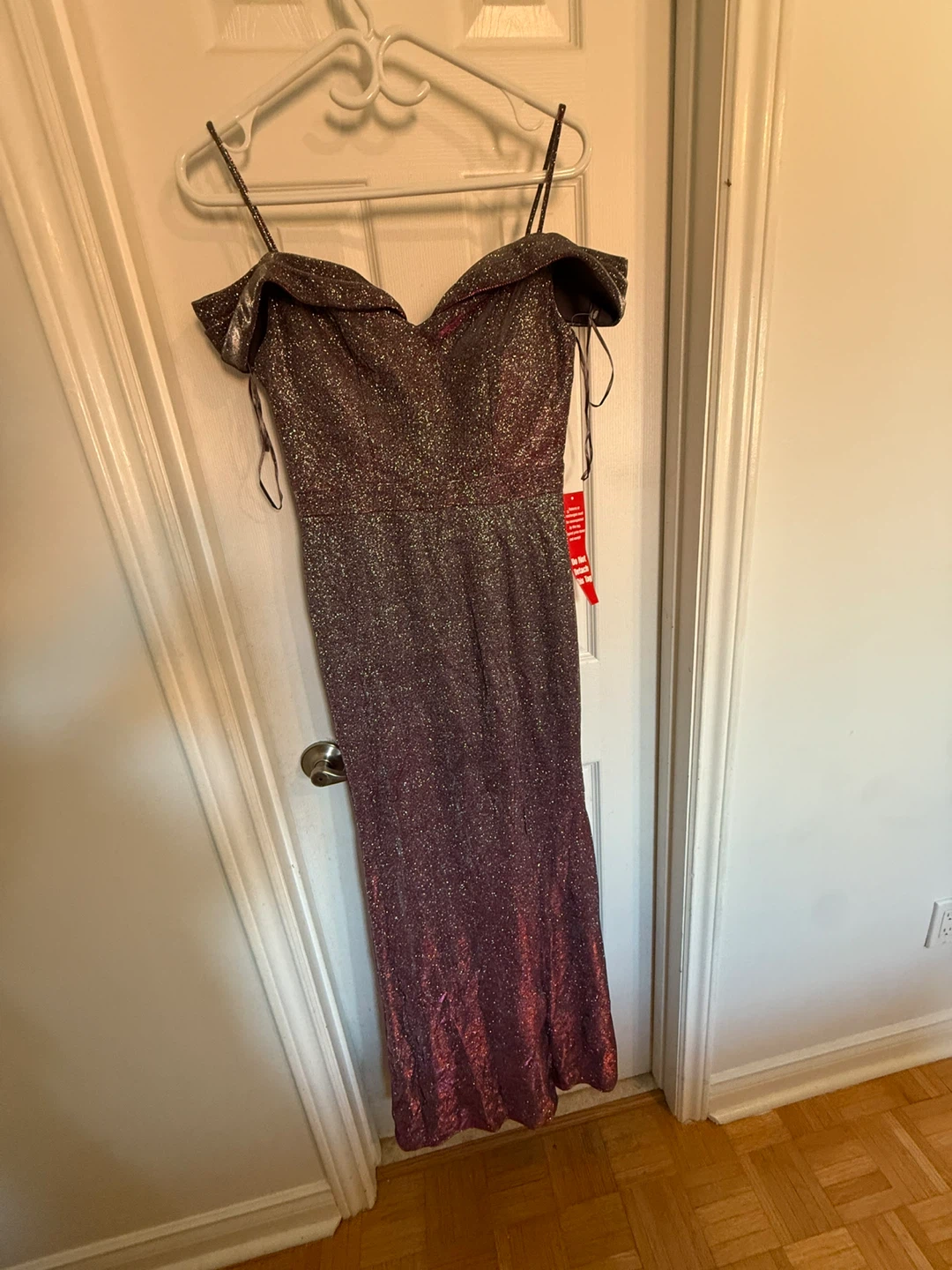 Sparkly Off-the-Shoulder Formal Gown - photo 2