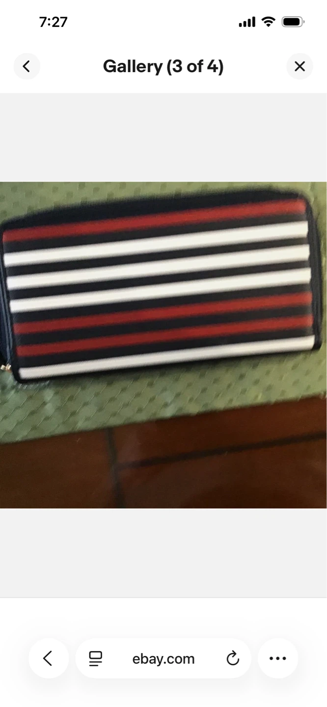 Tommy Hilfiger Striped Zip Around Wallet - photo 2