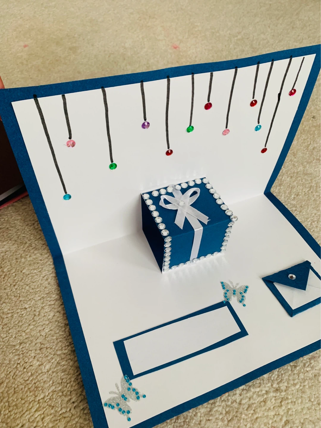 Handmade Pop-Up Card with Gift Box