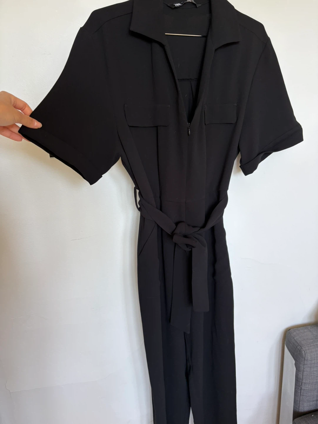 Zara Sleeve Belted Jumpsuit XS - photo 5