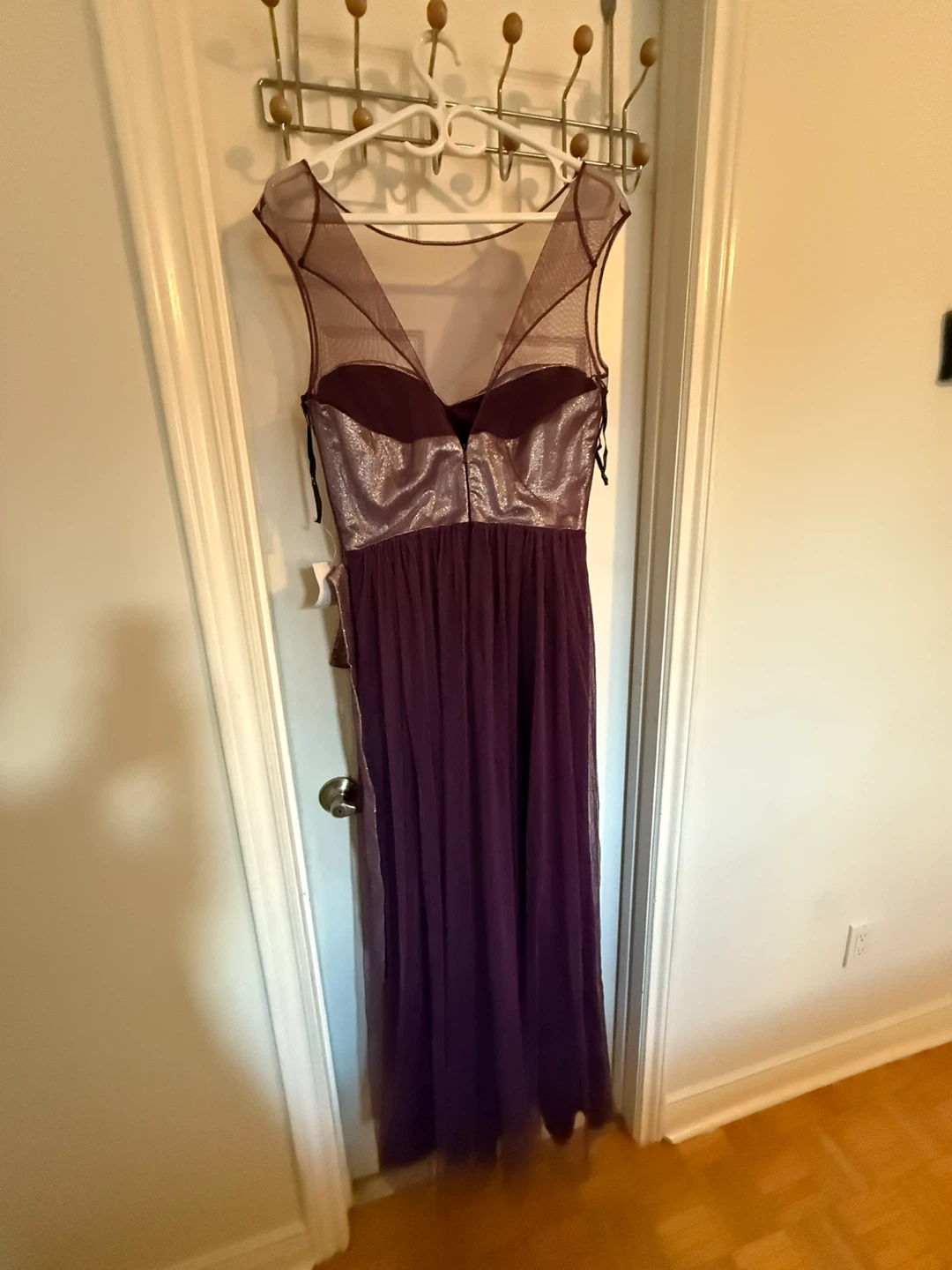Long Purple Tulle Dress