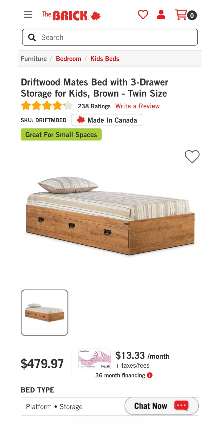 The Brick Driftwood Bed & night stand set - photo 4