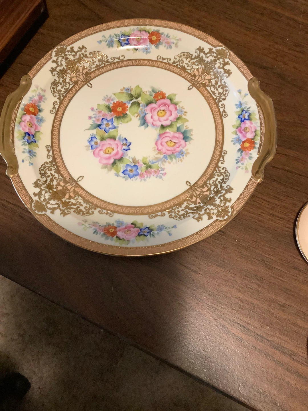Moritake Hand Painted Cake Stand