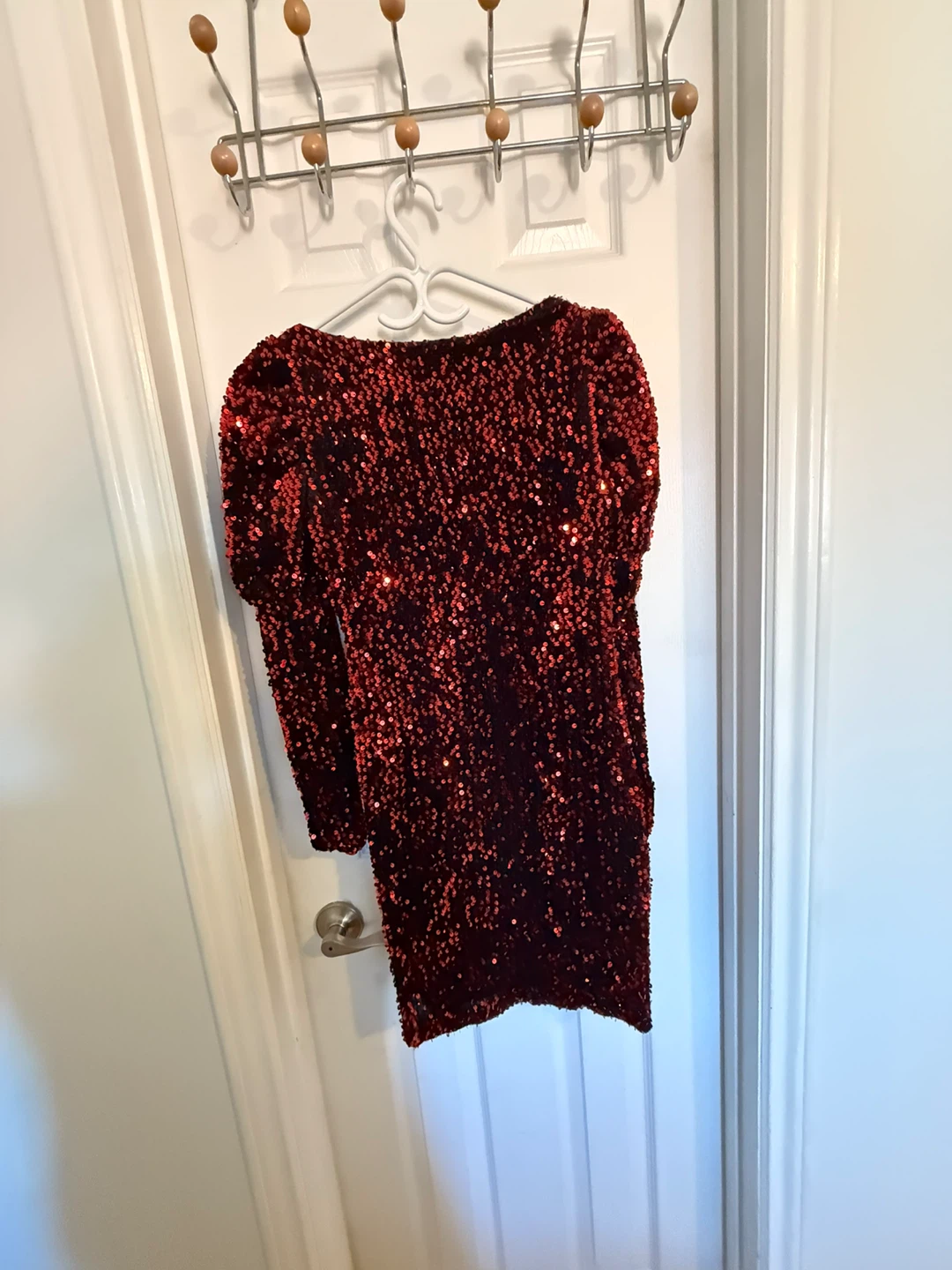 Yare Red Sequin Dress Size Medium - photo 2