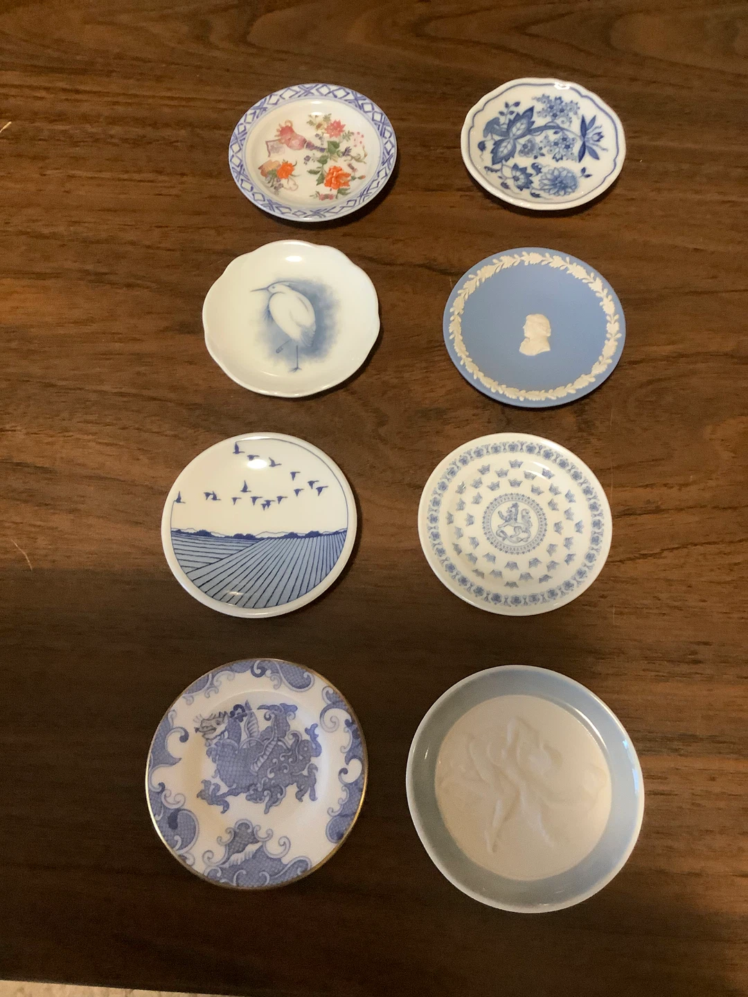 Set of 8 Decorative Small Plates