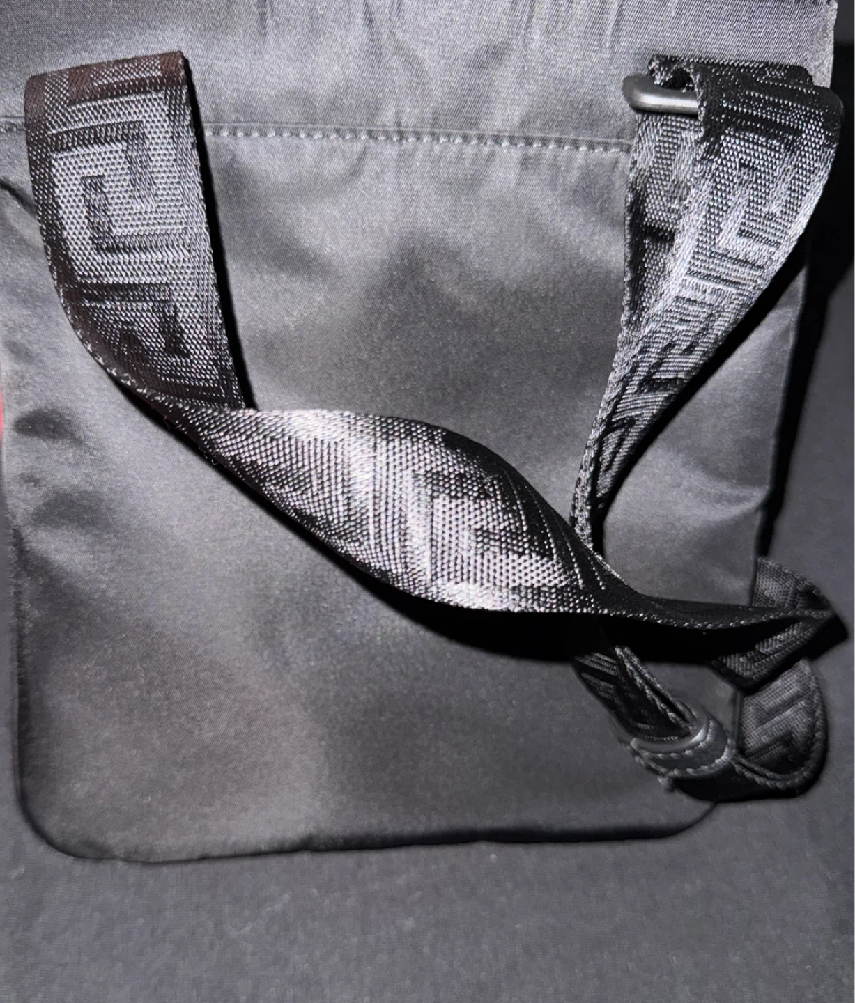 Versace Black Nylon Crossbody Bag with Medusa Head - photo 3