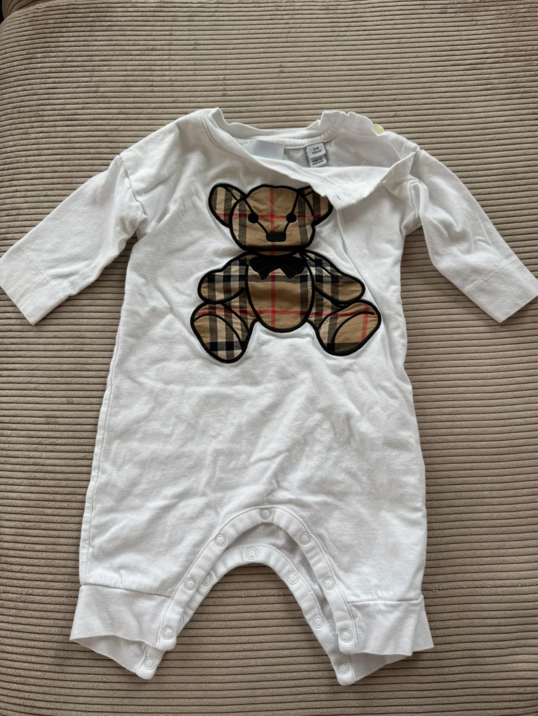 Burberry Baby Romper with Teddy Bear - photo 2