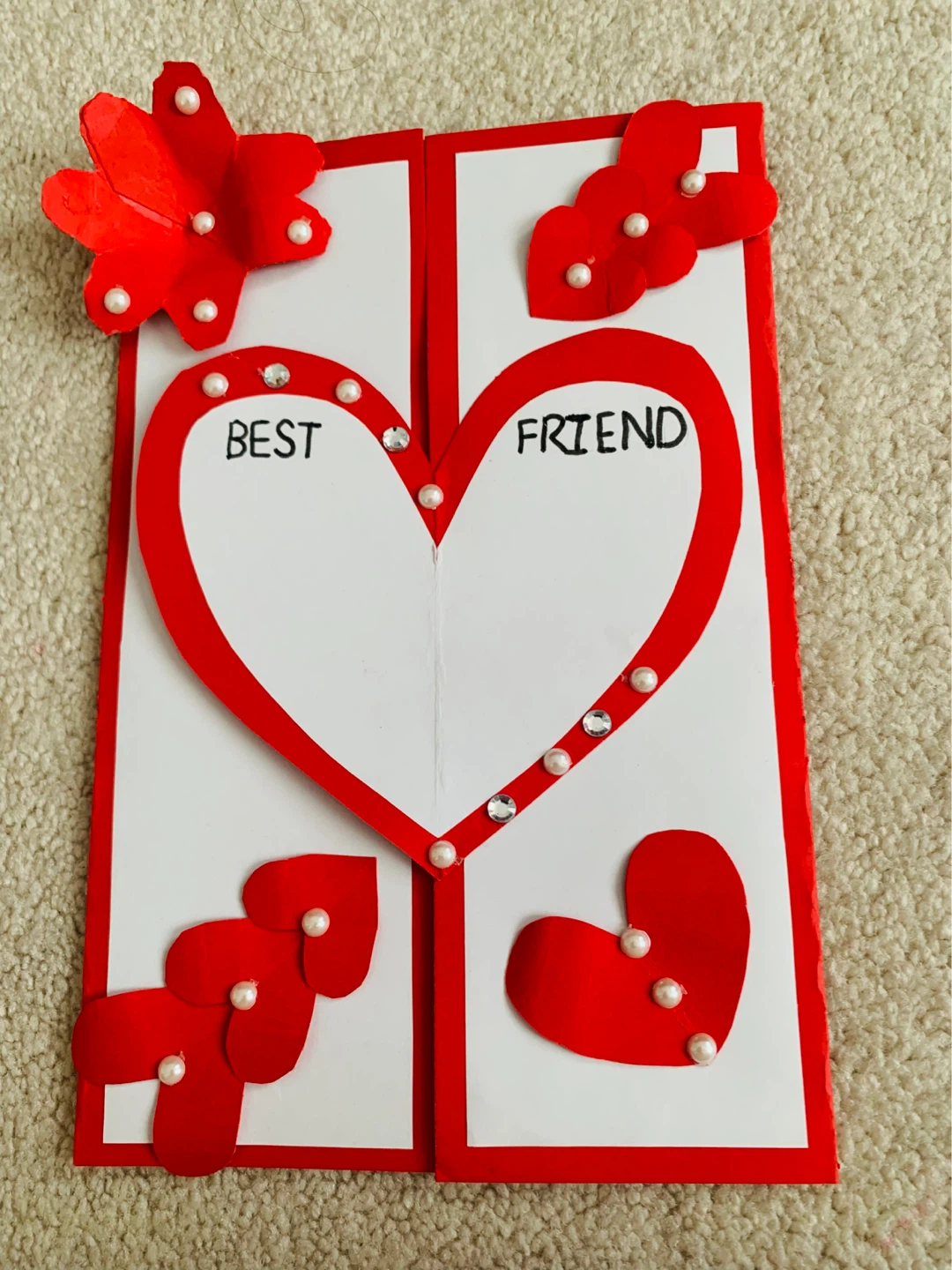 Handmade Best Friend Card