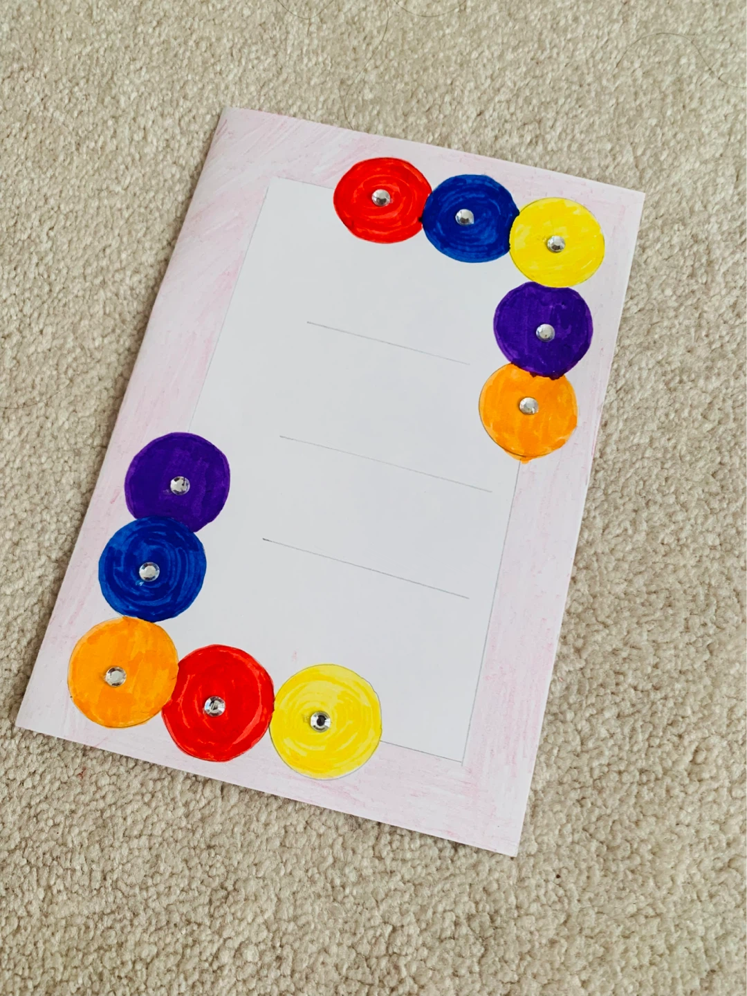 Handmade Card with Decorative Embellishments