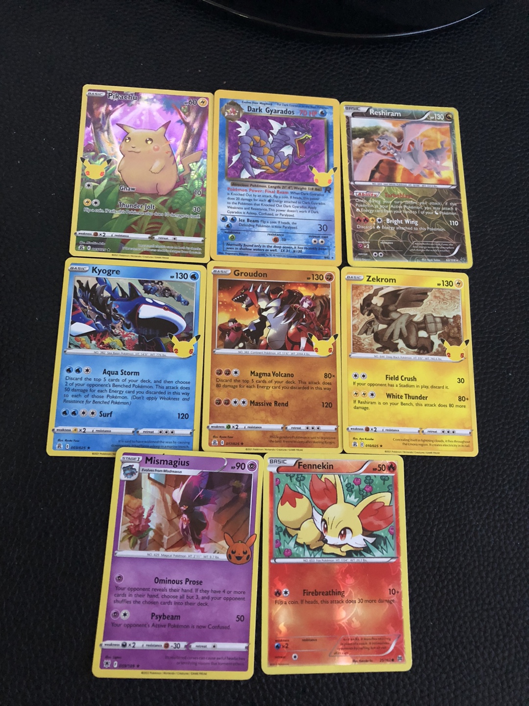 Lot of 7 Pokemon Cards