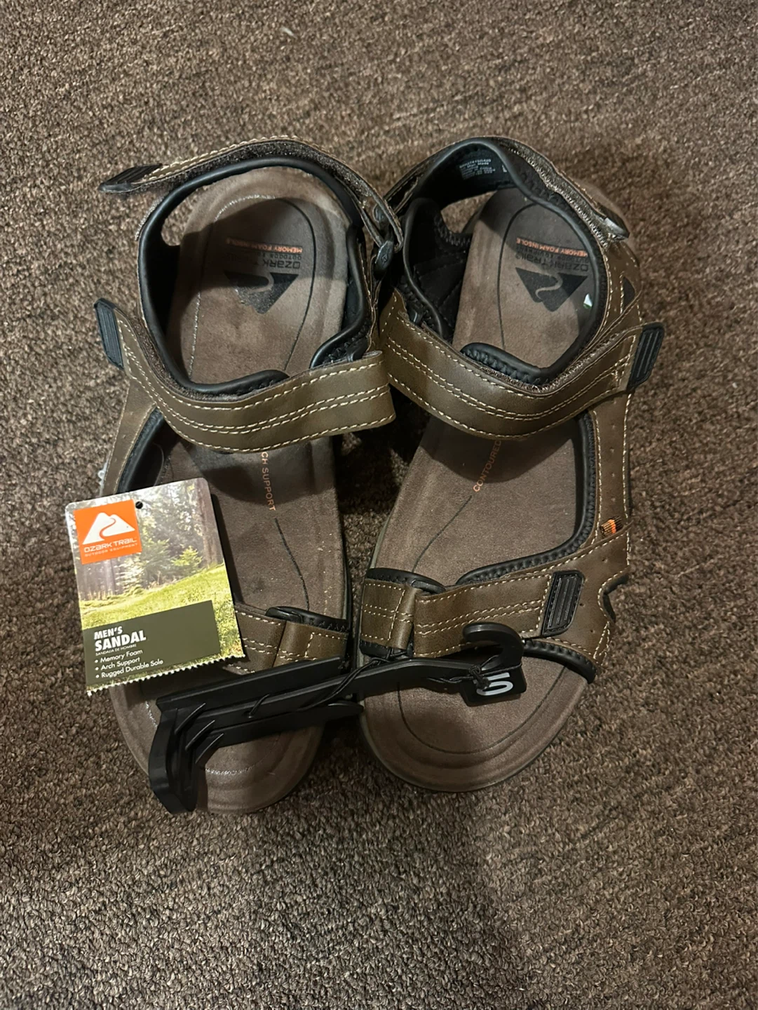 Ozark Trail Men's Brown Sandals Size 10 - photo 3