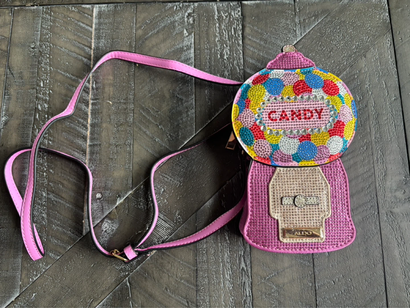 ALDO Pink Gumball Machine Crossbody Bag