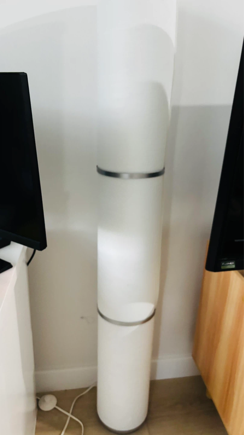 Modern White Cylinder Floor Lamp - photo 4
