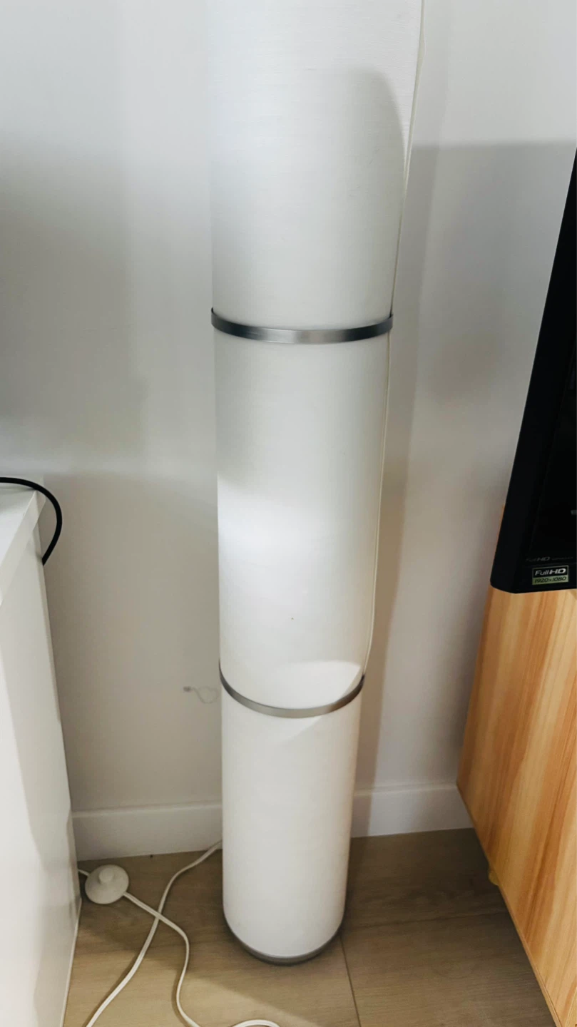 Modern White Cylinder Floor Lamp - photo 3