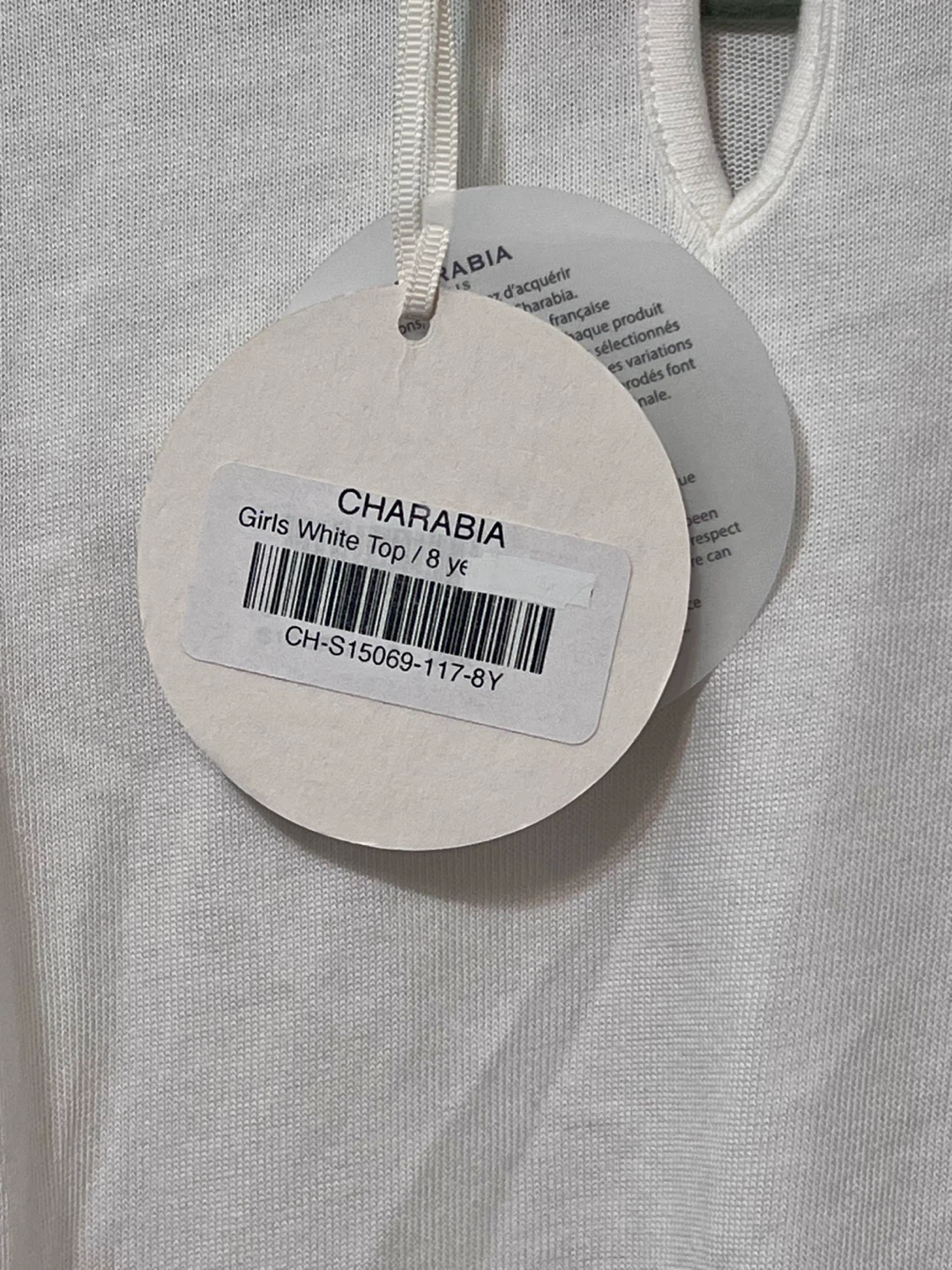 Charabia Paris Girls Long Sleeve Top w/ Glitter Bow Collar 8Y - photo 5