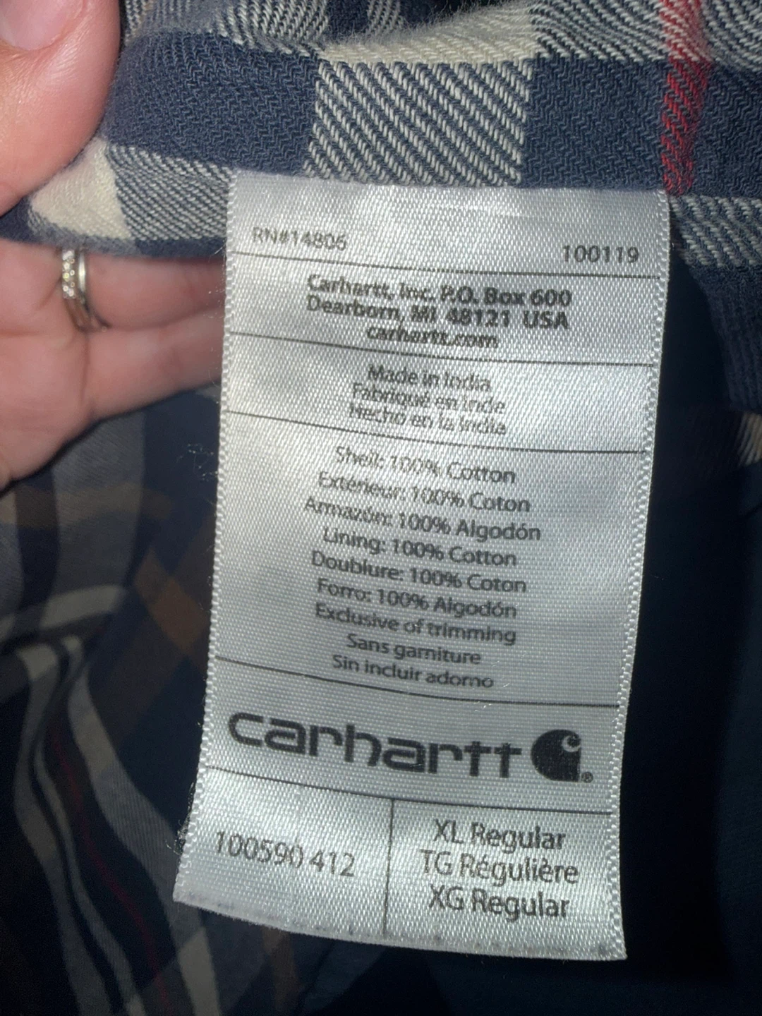 Vintage Carhartt Men's Insulated Flannel Lined Jacket - photo 3