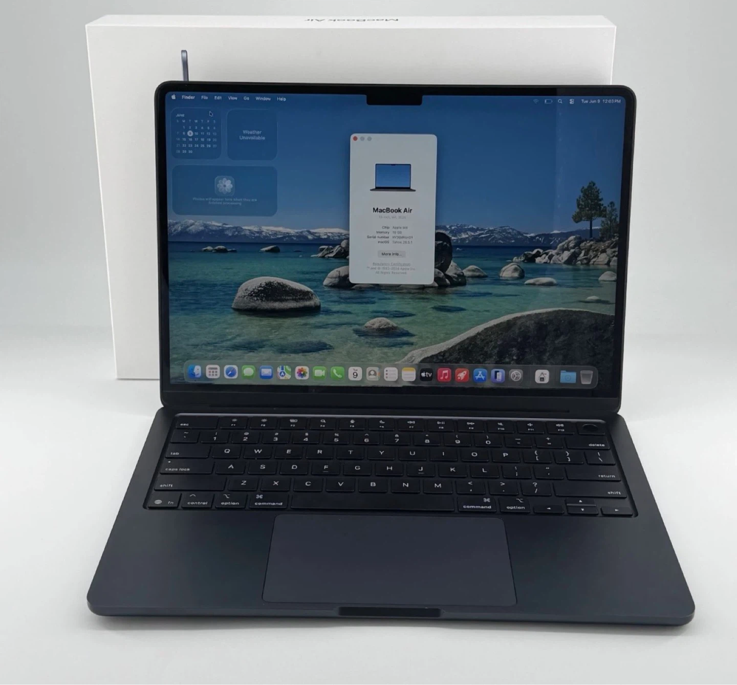 2025 MacBook Air 13.6" M4 8C GPU 16GB RAM 256GB SSD 100% A3240