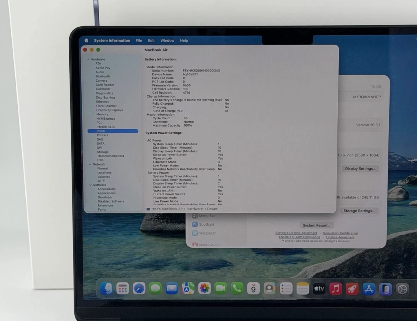 2025 MacBook Air 13.6" M4 8C GPU 16GB RAM 256GB SSD 100% A3240 - photo 2