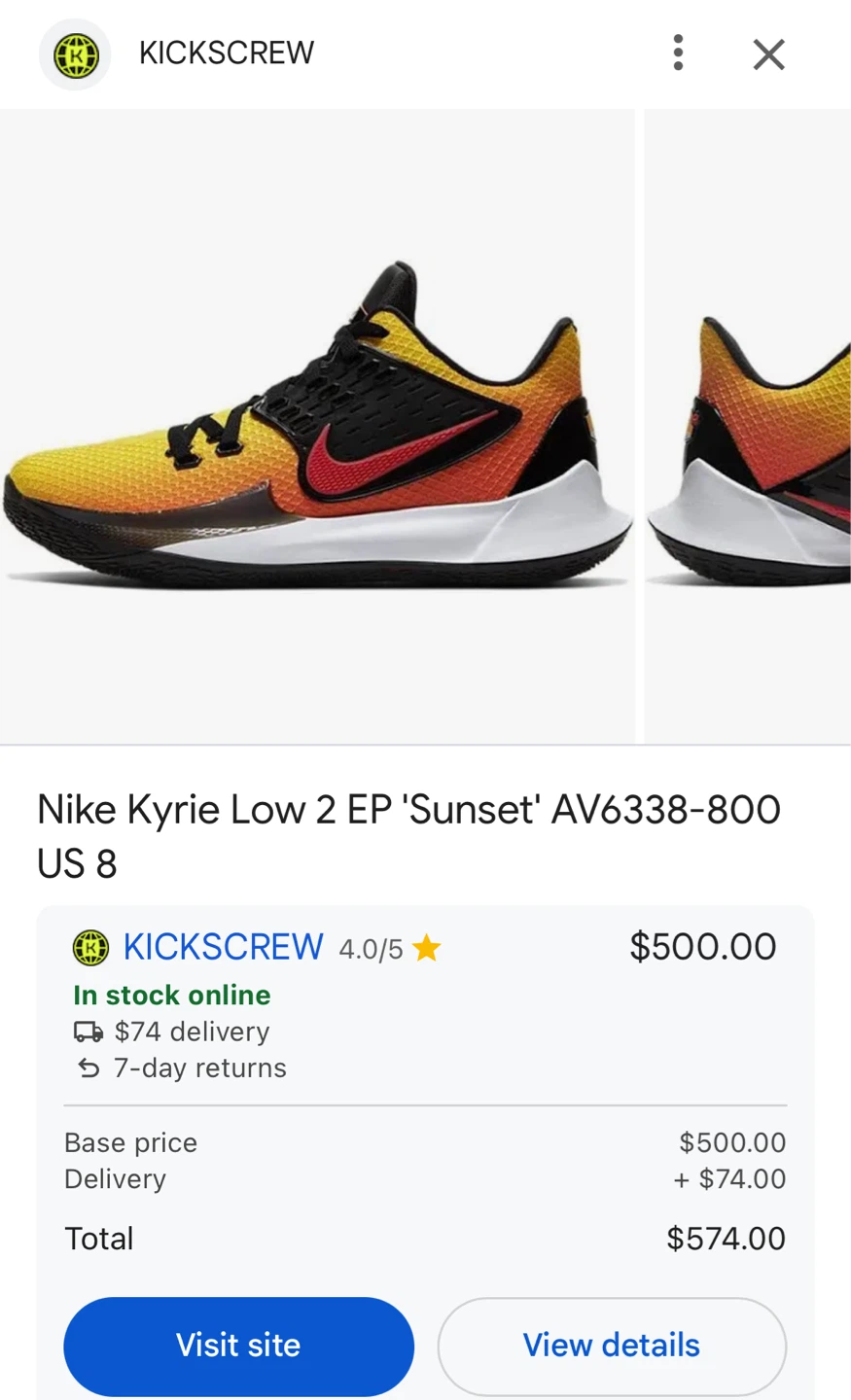 Nike Kyrie Low 2 "Sunset" Men's Basketball Shoes - photo 2