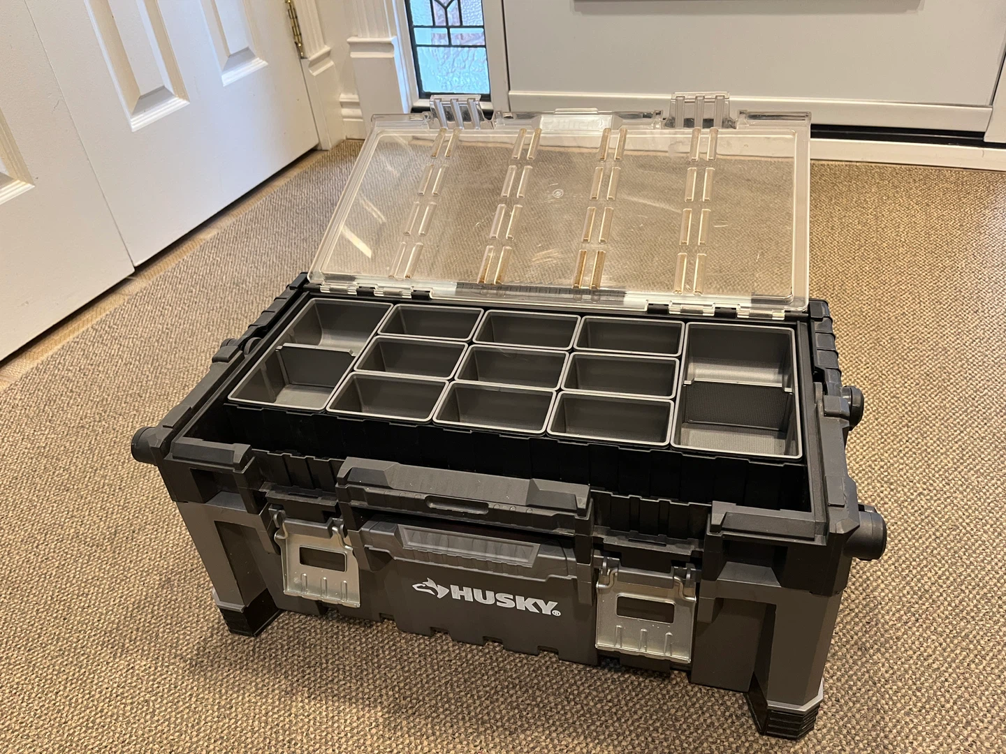Husky 20-Compartment Small Parts Organizer Tool Box - photo 2