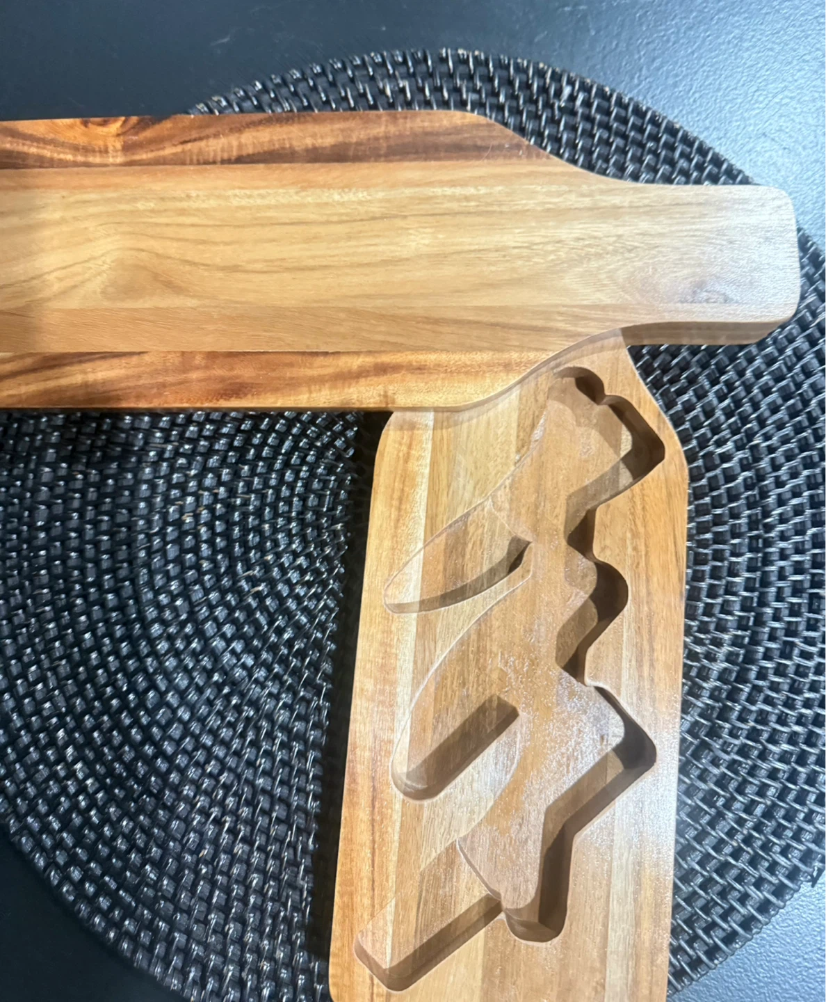 Wooden Cheese Board with Cutouts