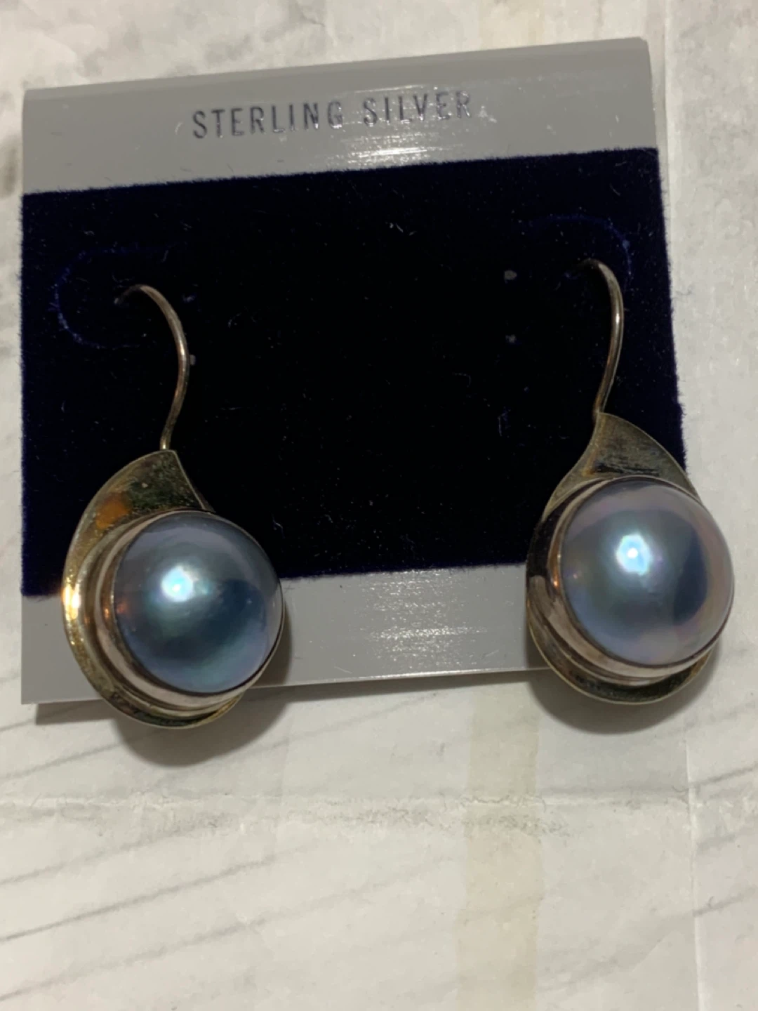 Sterling Silver Pearl Earrings