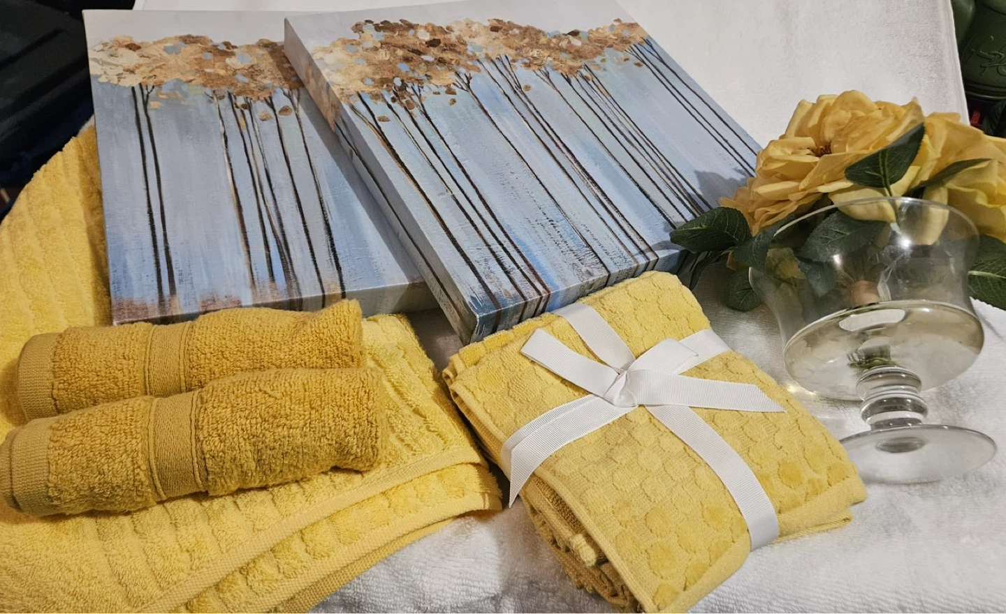 Yellow Bathroom Decor 7 Piece Set - photo 3