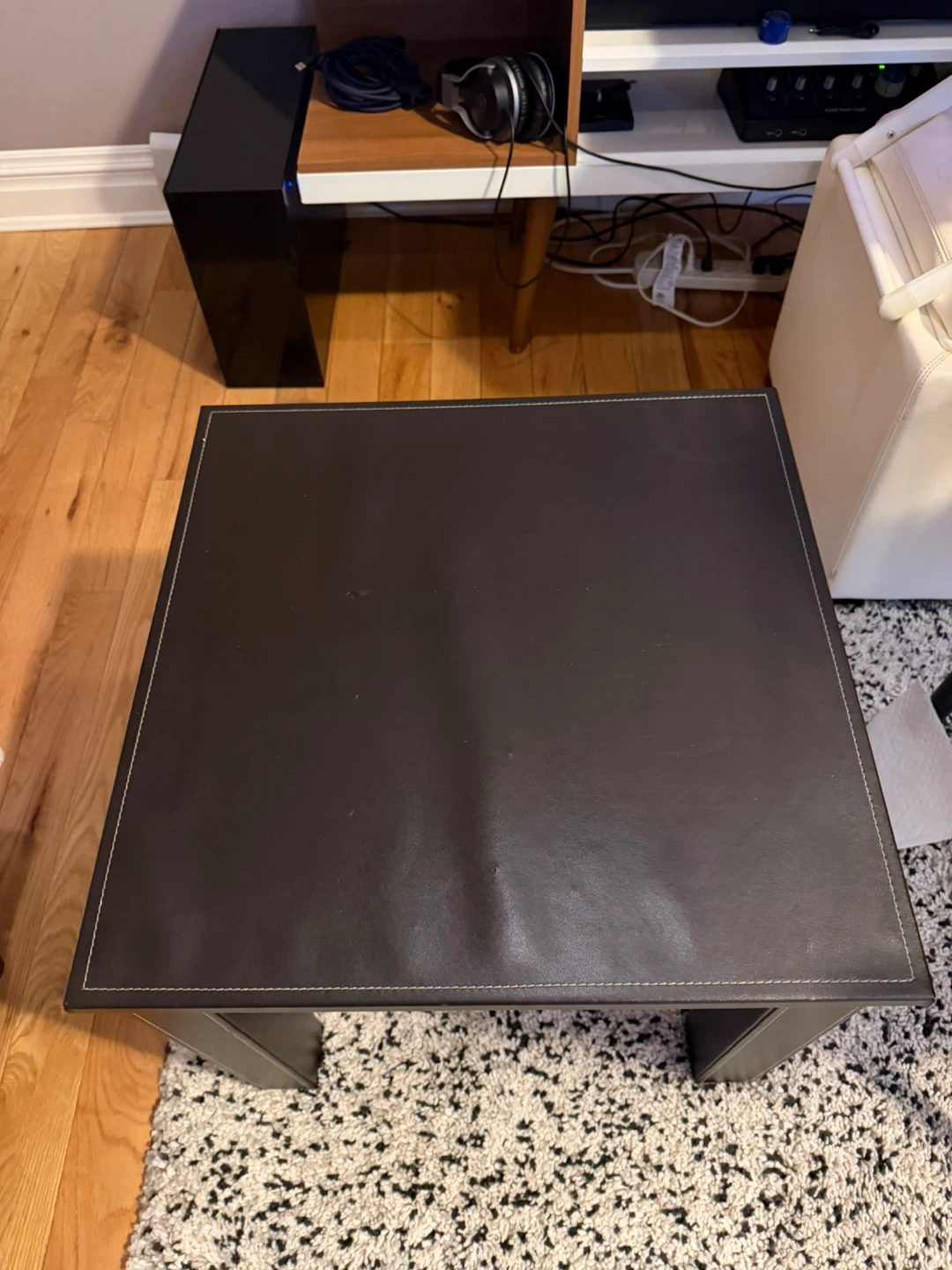 Set of 2 Black Square End Tables - photo 4