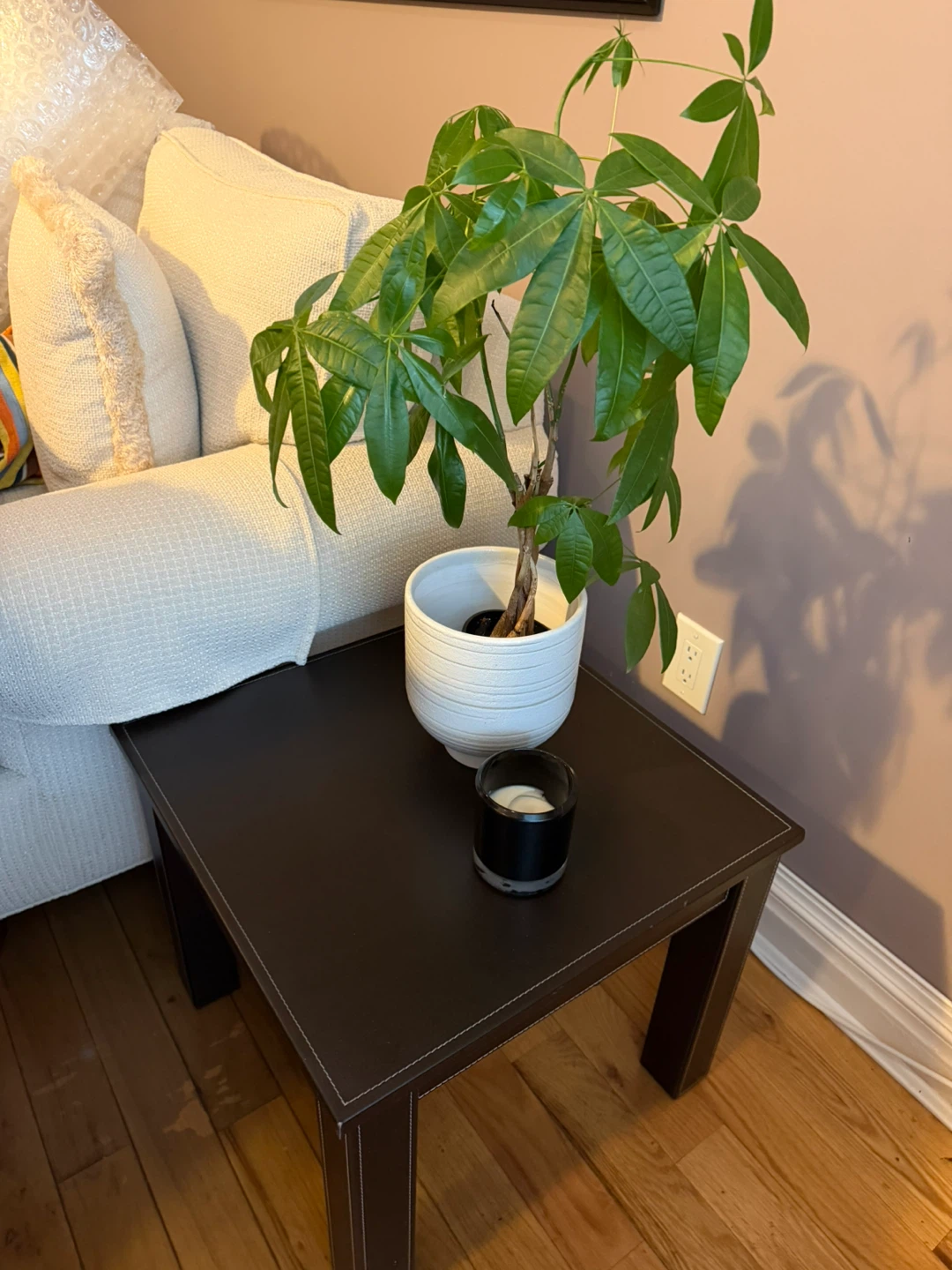 Set of 2 Black Square End Tables