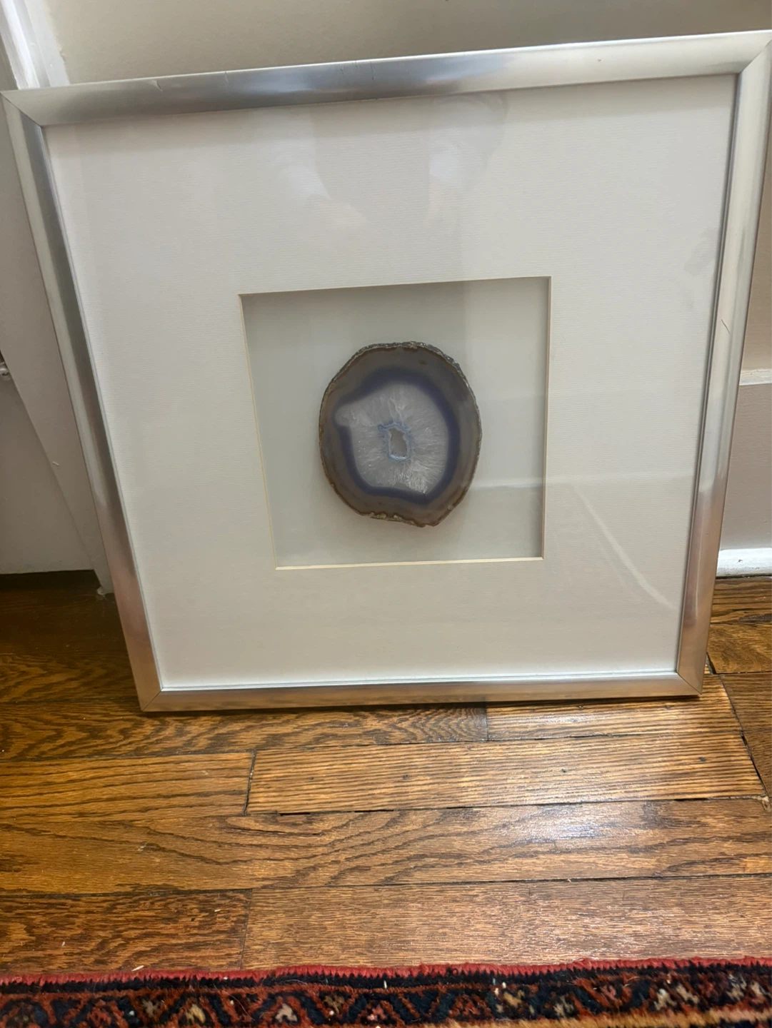 2 Framed Agate Slice Wall Art