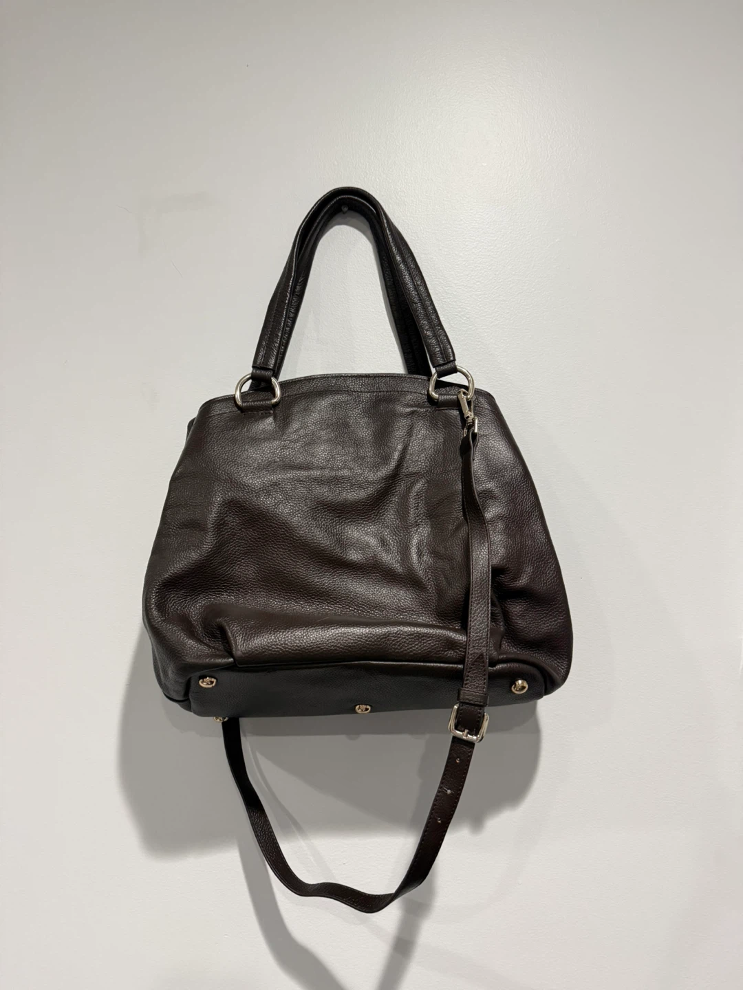 Danier Brown Leather Shoulder Bag