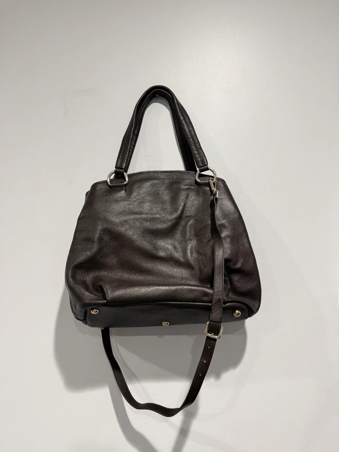 Danier Brown Leather Shoulder Bag
