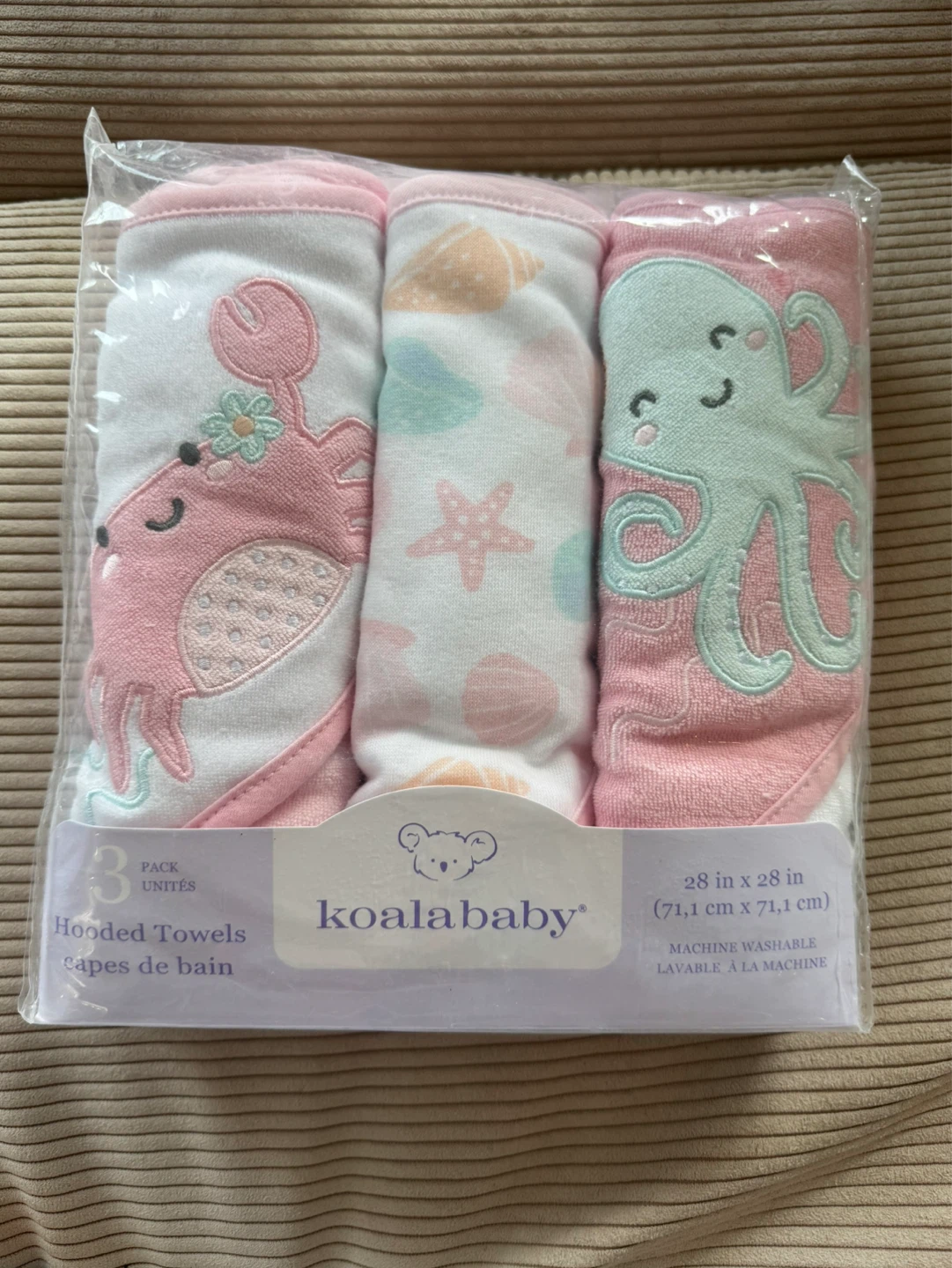 Koala Baby Hooded Towels - 3 Pack